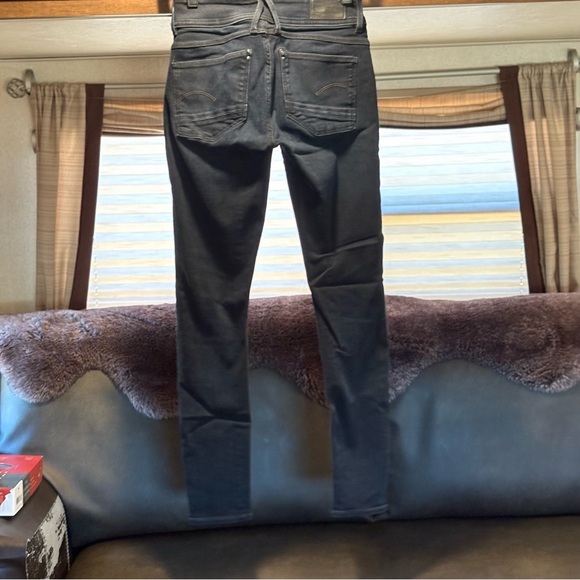 RAW G-STAR Navy 26 Mid Skinny Jeans - Picture 4 of 7
